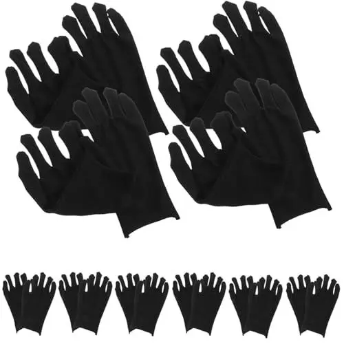 Produktbild: SOIMISS 12 Paar Verdickte Baumwollhandschuhe Malerhandschuhe Für Herren Und Damen Mechanikerärmel Bauhandschuhe Handschutz Arbeitsschutzhandschuhe Arbeitshandschuhe Mit Vollem
