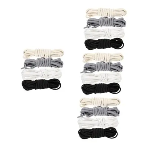 Produktbild: SOIMISS 16 Paare Kostenlose elastische Schnürsenkel elastischer Schuh Schnürsenkel für Kinderturnschuhe elastische Schnürsenkel für Erwachsene Turnschuhe Schnürsenkel Schuhriemen Weiß