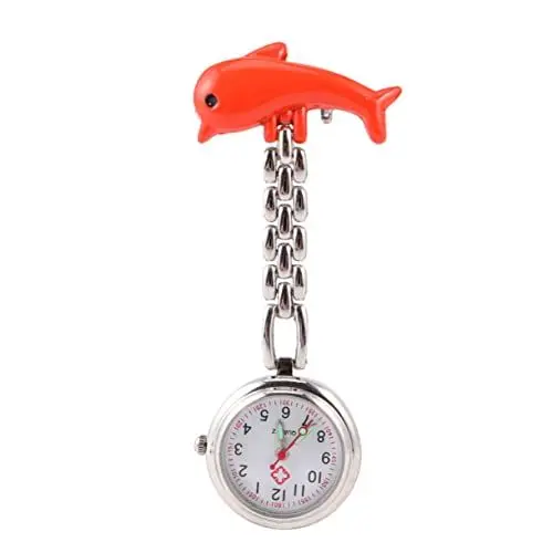 Produktbild: SOIMISS 1Stk Taschenuhr Krankenschwester Uhr personalisierte Uhr Ansteck-Hängeuhren für Krankenschwestern aufsteckbar medical watch nurse watch tragbare Uhr betrachten Zinklegierung Orange