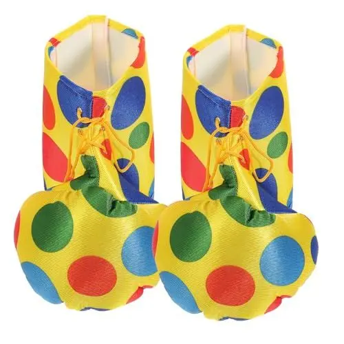 Produktbild: SOIMISS 1 Paar Bunte Punkt Clown Schuhe Für Erwachsene Requisiten Regenbogen Clown Schuhe Erwachsene Clown Schuhe Zirkus Cosplay Schuhe Clown Cosplay Schuhe Halloween Clown