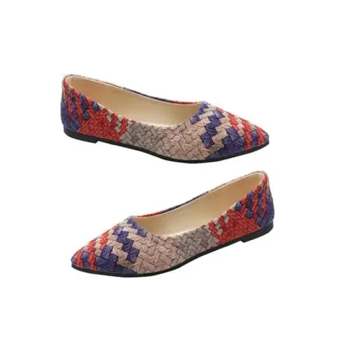 Produktbild: SOIMISS Modische Damenschuhe - Bequeme Freizeit-Pumps Stilvolle Flache Pu-Schuhe Mit Spitze Für Besondere Anlässe