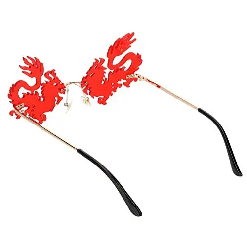 Produktbild: SOIMISS Randlose Sonnenbrille Für Damen Drachen-design Rahmenlose Brille Stilvolle Partybrille Für Erwachsene