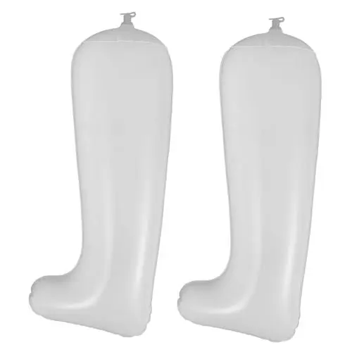 Produktbild: SOIMISS 1 Paar Schuhdehner für hohe Stiefel Schuhstütze Stiefelformer Stiefel-Pflege Aufblasbarer Langschuhspanner aufblasbarer Schuhspanner für Damen Aufblasbarer Schuhhalter Plastik Weiß