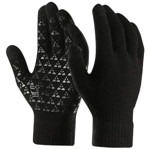 Produktbild: SOIMISS 1 Paar Thermische Touchscreen-Handschuhe Fitness-handabdeckung Warme Reithandschuhe Plüsch-fitnesshandschuhe Schützende Angelhandschuhe Kindersichere Türschlösser Black Kieselgel
