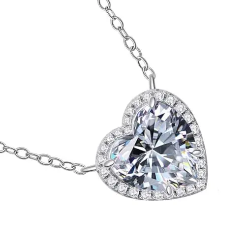 Produktbild: SOIMISS 1stk Herzförmige Diamant-halskette Diamantanhänger Herz Halskette Damenhalsketten Dekorative Halskette Frauen Halskette Trendige Halsketten Halsschmuck Nachahmung Von Diamanten