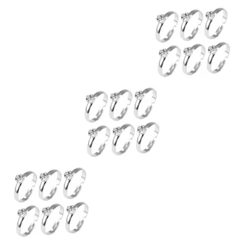 Produktbild: SOIMISS 216 Stk Trauringe Zur Dekoration Hochzeitsdeko Hochzeitstischstreuer Tischdekorationen Für Hochzeiten Silberringe Zur Dekoration Konfetti Auf Dem Hochzeitstisch Silver