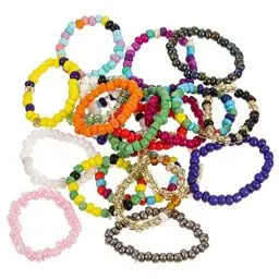 Produktbild: SOIMISS 21 Stück Perlenringe Strandschmuck Für Frauen Trendige Ringe Bunte Ringe Perlenringe Mädchenringe Glasperlen Fingerringe Dekorative Ringe Ästhetische Ringe Für Frauen