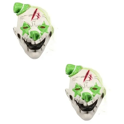Produktbild: SOIMISS 2stücke Halloween Clown Maske Für Cosplay Und Partys Realistische Clown Verkleidung Für Halloween Karneval Und Maskeraden Mit Feiner Verarbeitung Und Passendem Design