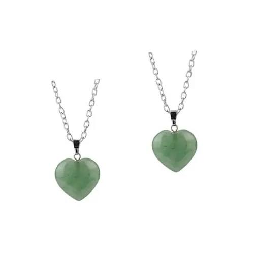 Produktbild: SOIMISS 2St Halskette für Liebhaber herzanhänger weichnachts weihnsgeschenke Halskette mit Herzbild Liebe Herz Halskette Kristall Halskette mit Anhänger Green