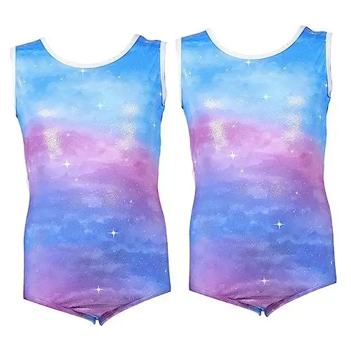 Produktbild: SOIMISS 2-teiliges Gymnastik-kleidungsset Für Mädchen Kinder Ballettanzug Ärmellos Gymnastik-trikots Tanz-performance-trikot Bequem Atmungsaktiv