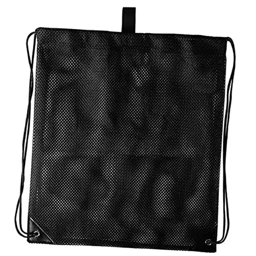 Produktbild: SOIMISS 2St Tragetasche aus Mesh mit Kordelzug Herrenrucksäcke Rucksack mit Kordelzug Fußballrucksack Turnbeutel Gym Bags Fitness Bag Mesh-Rucksack Volleyballtasche 100% Polyester Black