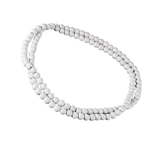 Produktbild: SOIMISS 2St hängende Perlen holzperlen armband Holzschmuck Halskette für Partys Holzperlenanhänger Afrikanische Halskette Armbänder Perlen HipHop-Halskette Halsanhänger Hölzern Weiß