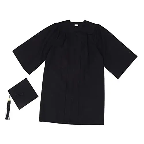 Produktbild: SOIMISS Abschlusskleid Für Erwachsene Robe Und Kappe Schwarz Größe M Foto-Requisite Für Die Abschlussfeier