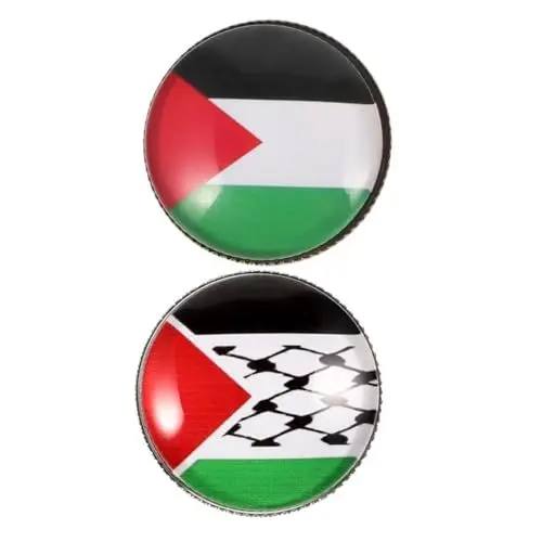 Produktbild: SOIMISS 2x Broschen Mit Palästina-flagge Für Herrenanzüge Ästhetische Dekorative Palästina-souvenir-abzeichen