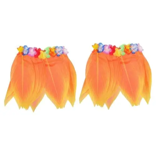 Produktbild: SOIMISS 2 Stück Simulations Blattrock Gala Kleider Für Damen Formelles Kostüm Für Kinder Outfit Hawaii Kleidung Kinder Grasröcke Für Luau Party Dekoratives Strohkleid Hawaii Party