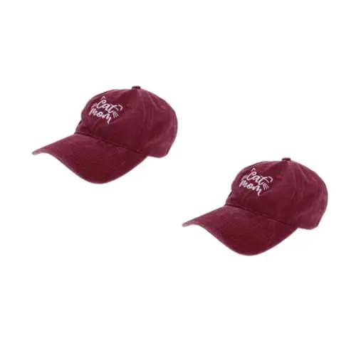 Produktbild: SOIMISS 2st Bestickte Baseballkappe Hüte Für Damen in Mode Pickball-Hut Baseballkappe Damen Im Trend Fischerhut Für Herren Gaming-hüte Frauen Hüte Süßer Hut Hüte Für Frauen Baumwolle