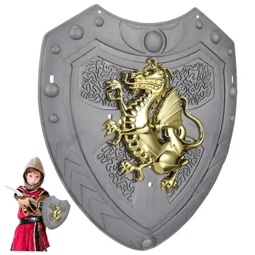Produktbild: SOIMISS 2st Schild Spielzeug Piratenkostüm Für Kinder Figur Cosplay-Schild Für Kinder Spielzeug Für Kinder Verkleidungsschild Ritterkostüm Für Kinder Schaumschild Bühnenschild Silver Abs