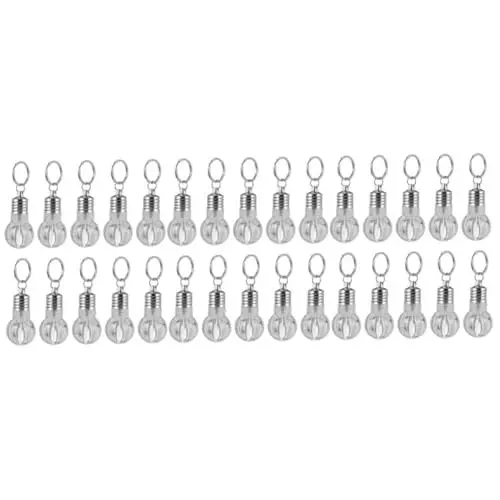 Produktbild: SOIMISS 30 STK Led-Mini-Bunte Glühbirne Schlüsselanhänger Beleuchtung Von Schlüsselanhängern Mini-schlüsselanhänger Taschenanhänger Auto Schlüssel Halter Elektronisches Bauteil Transparent