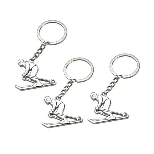 Produktbild: SOIMISS 3stücke Multi- Schlüsselanhänger Stilvolle Ski-design Accessoires Für Winter-sportliebhaber Perfektes Für Geburtstage Und Besondere Anlässe