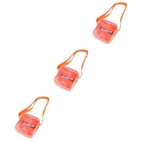 Produktbild: SOIMISS 3 Stk Umhängetasche Diagonale Handytasche Schultertasche makeup tasche transparente Kuriertaschen Handtasche aus klarem Gelee damen tragetasche Geleebeutel One-Shoulder-Tasche
