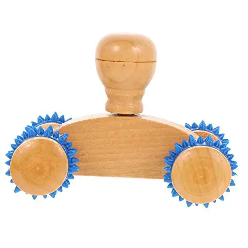 Produktbild: SOIMISS 3 Stück Holz Massage Roller Muskel Entspannungstool für Schulter Beine und Rücken Tragbares Selbstmassagegerät Durchblutung und Linderung von Muskelverspannungen Beim Yoga und