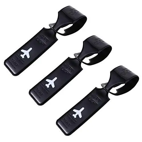 Produktbild: 3 Stücke Pvc Koffer Etiketten Reise Tags Für Gepäck Gepäck Tags Elastische Band Schnalle
