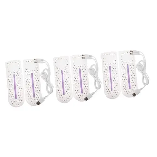 Produktbild: SOIMISS 3st Schuhtrockner Reise Hausschuhe Stiefel Umklappen Thermische Socken Trockner Für Verschwitzte Turnschuhe Stiefelwärmer Zum Trocknen Praktischer Stiefelwärmer Fußwärmer Abs Weiß