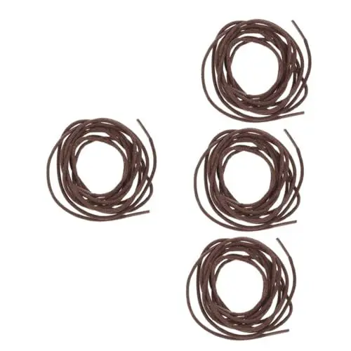 Produktbild: SOIMISS 4 Paare Schnürsenkel von -Stiefel schnürsenkel für arbeitsschuhe schnürsenkel für sneaker weiße damen turnschuhe Schnürsenkel für Kleider Schnürsenkel für Wüstenstiefel Brown