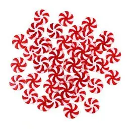 Produktbild: SOIMISS 50Pcs Weihnachten Ornament Swirl Candy Girlande Weihnachten Baum Anhänger pfefferminz bonbons Dekorationen Rot Weiß Zuckerstangen Süßigkeiten für Weihnachten Home Party Dekoration