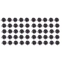 Produktbild: SOIMISS 50 Stück Metall-Glöckchen Schwarz Weihnachten Metall Rund Mini-Glocken Schmuck Ornamente Für Windspiele DIY-Party-Dekoration 22 Mm