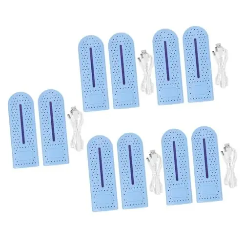 Produktbild: SOIMISS 5 Paare Schuhtrockner Trockner Für Ski Praktischer Schuhwärmer Trockner Für Nasse Hausschuhe Leichte Handschuhe Trocknender Stiefelwärmer Tragbare Heizgeräte Abs Sky-blue