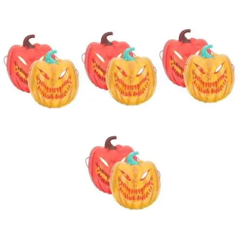 Produktbild: SOIMISS 8 Stk Halloween-Maske Geistermasken gruselige Halloween-Party-Maske Halloween-Dämonenmasken halloween costume halloween kleidung schreckliche Kürbismaske Partyzubehör Plastik