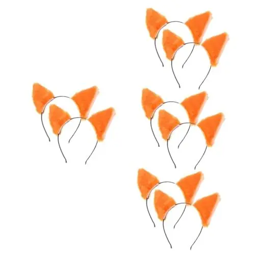 Produktbild: SOIMISS Haarband Fuchs 8 Stk Kopfbedeckung Tierische Ohren Plüschkatze Stofftier Pelz Stirnband Halloween Mitgebsel Heeloween Haarband Auto Zubehör Auto-ohr-stirnband Plüsch-katzenohren-haarreifen