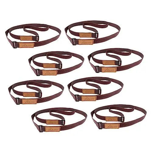Produktbild: SOIMISS 8 Stück Riemen Solarkabelschlüssel Campingausrüstung Gürtel Koffergürtel Bündelungsgürtel Seilbindegürtel Klebeschnalle Gürtel Polyester