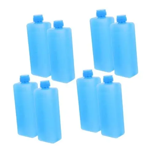 Produktbild: SOIMISS 8 Teiliges Paket Klimaanlagen Eiskristallbox Eiswürfel Aufbewahrungstasche Conditioner Gefrierblöcke Gefrierblöcke Für Kühltaschen Rucksäcke Kühlpad Pe Blau