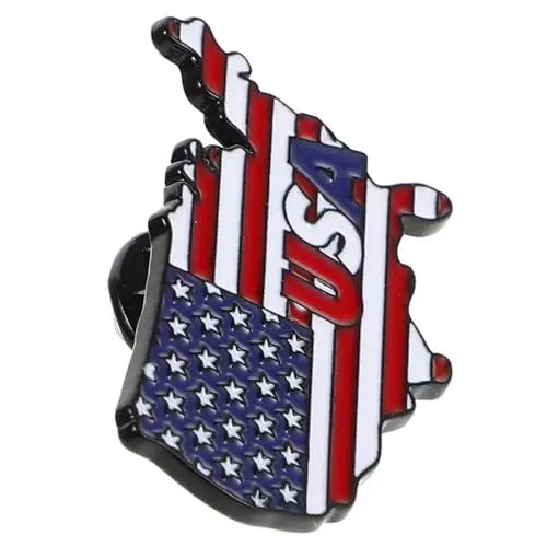 Produktbild: SOIMISS Flaggen Pin Amerikanische Flagge Anstecknadel Für Kleidung Abzeichen Für Anzüge Jacken Und Hemden Nationalflagge Für Patriotische Anlässe Und Feiertage