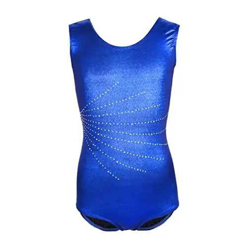 Produktbild: SOIMISS Metallic Glanz Kinderballett Trikot Ärmellos Gymnastikanzug Für Mädchen Tanz Praxis