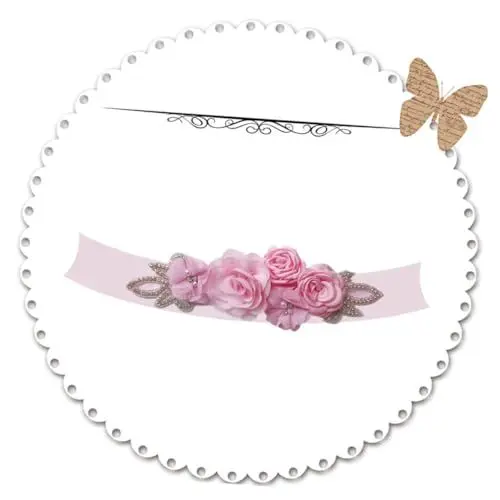 Produktbild: SOIMISS Brautkleid Mit Gürtel Braut Schöner Gürtel Hochzeitskleid Dekor Braut Gürtel Rosa