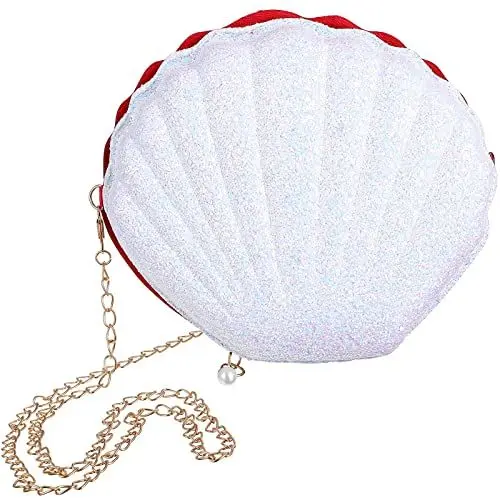 Produktbild: SOIMISS Frauen Mädchen Glitter Pailletten Muschel Kreuz- Körper Tasche Kette Schulter Taschen Mini Perle Shell Handtasche Abend Kupplung Handtasche