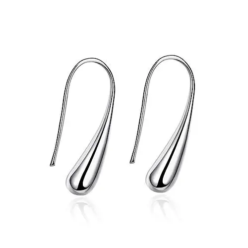 Produktbild: SOIMISS Hochzeitsgeschenk kolczyki damskie hochzeitsschmuck for wife wedding gastgeschenke Tropfenförmige Ohrringe Hochzeit Tropfenohrringe Damenohrringe Mode-Ohrringe Silver