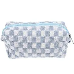 Produktbild: SOIMISS Karierte Make-Up-Tasche Make-Up-Bürstentasche Kosmetiktasche Reise-Kulturbeutel Make-Up-Aufbewahrungstasche für Frauen Mädchen