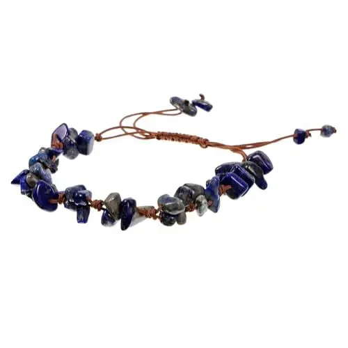 Produktbild: SOIMISS Natürliche Kristallarmband Für Frauen Handgewebt Unregelmäßige Steine Verstellbar Einzigartiger Schmuck Für Besondere Anlässe Modisches