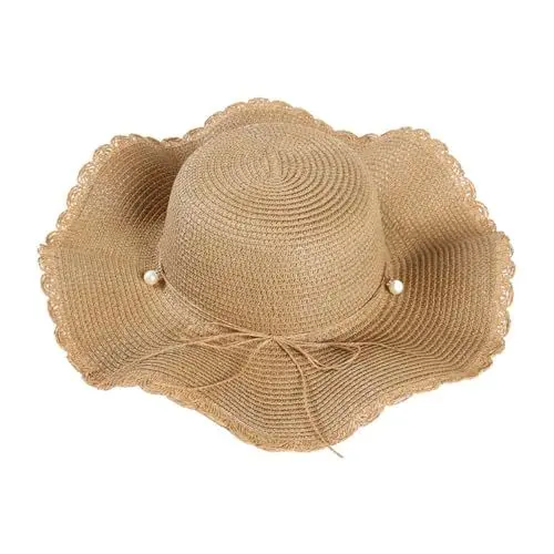 Produktbild: SOIMISS Mädchen Hut Hüte Sommermütze Für Damen Großer Hut Damen Sonnenhut Für Unterwegs Sommerhut Sonnenhut Für Damen Schlapphut Für Den Strand Sommerlicher Strandhut Strohhut Khaki