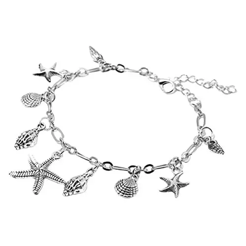 Produktbild: SOIMISS Strand-Fußkettchen fusskettchen Anklet Fußschmuck fußringe fußkettchen mit Sommerschmuck Strandschmuck Fußkette fußkettchen für Damen Knöchelkette Frauen Fußkettchen Legierung