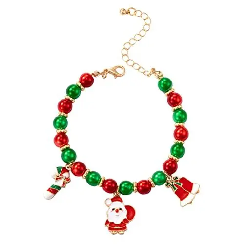 Produktbild: SOIMISS Weihnachtsarmband Weihnachtsschmuck Für Frauen Weihnachtsperlenarmbänder Bunte Armbänder Für Frauen Kinderarmband Für Mädchen Armband Für Teenager Mädchen Kinderschmuck