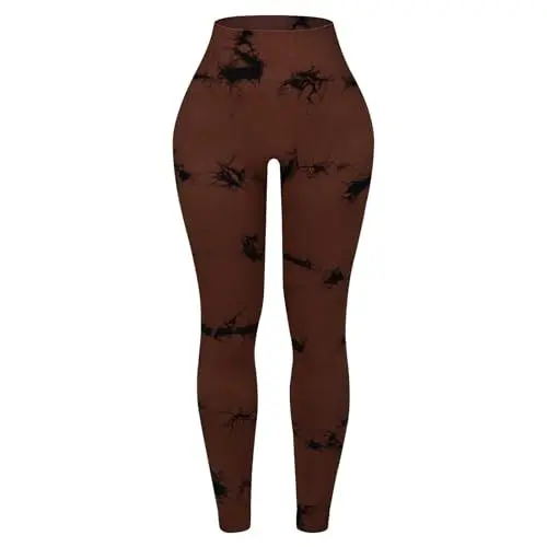 Produktbild: SOIMISS Yoga-Leggings Für Frauen Yogahosen Für Frauen Fitness-Leggings Sportstrumpfhosen Frauen Yoga Hose Yoga-Hose Tie-dye Damen 10% Elasthan