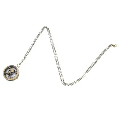 Produktbild: SOIMISS Einzigartige Schädel Muster Taschenuhr Vintage Bronze Modische Dame Legierung Material Anspruchsvolle