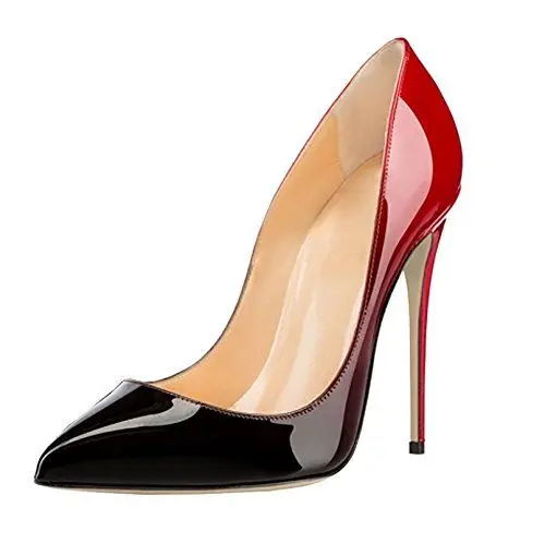 Produktbild: Soireelady Damen Höher Absatz Kontrast Stilettos High Heels Spitz Pumps Schuhe Gradient Große 39