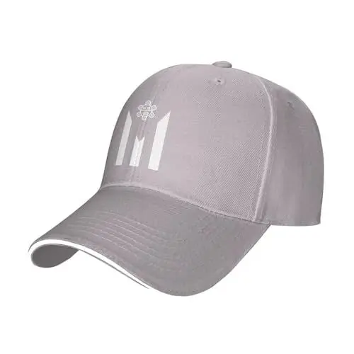 Produktbild: Sol Taino Puerto Rico-Flagge, Unisex, Casquette-Mütze, verstellbar, modisch, Sport, Totenkopf-Kappe, Baseballkappen, Grau
