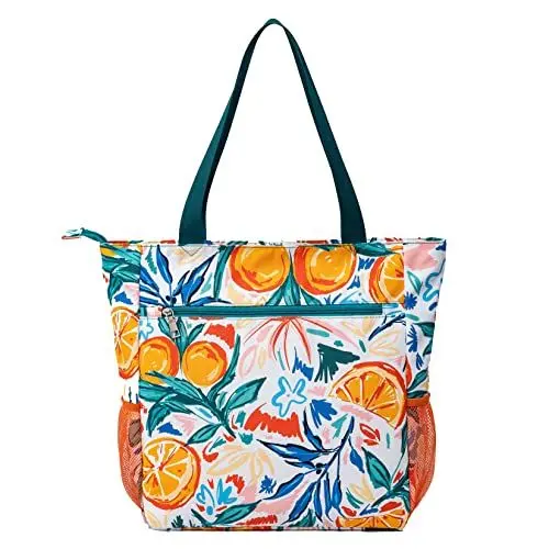 Produktbild: Solance – Große Einkaufs-, Tragetasche, Schulter-, Fitnessstudio-, Strand- oder Reisetasche mit Taschen
